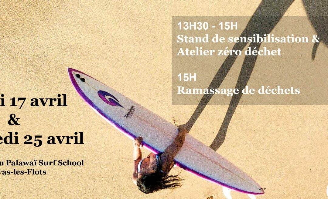 Stand de sensibilisation et ramassage de déchets