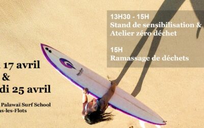 Stand de sensibilisation et ramassage de déchets